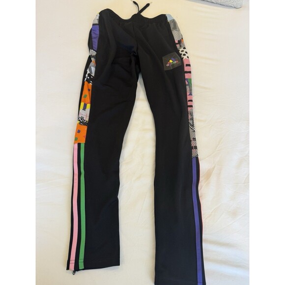 NWT Adidas Men's Tiro Pride Track Pants, Black/Multicolor Size XS - Picture 1 of 7